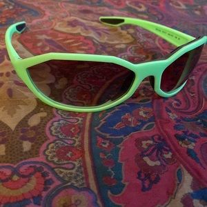 gently used prada neon green sunglasses